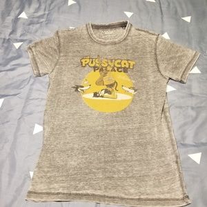 Lucky Brand Pussycat Palace Distressed Tee